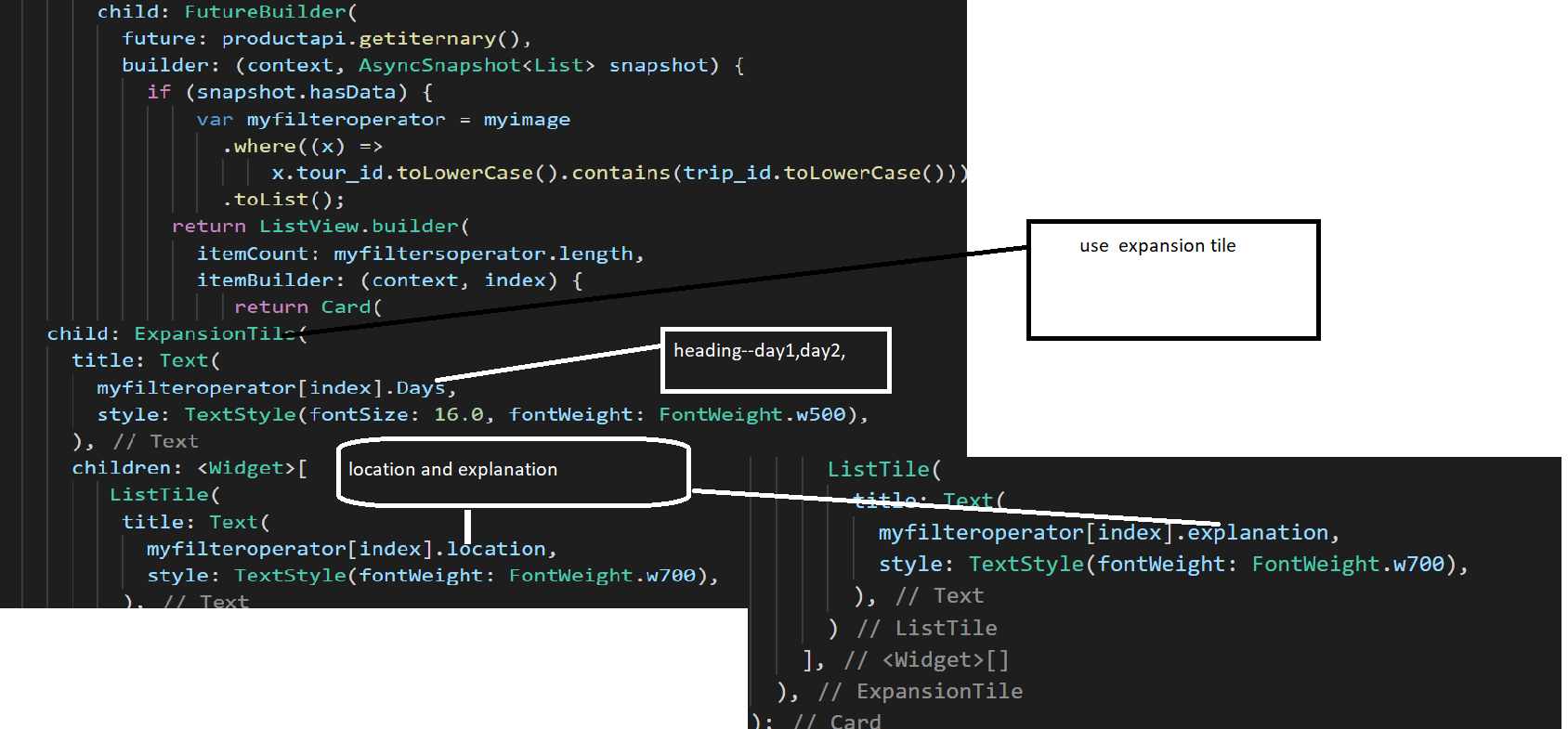 How To Use Expansion Tile To Expand And Collapse Api Data In Flutter ...